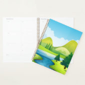 Natuur met de rivier planner (Display)