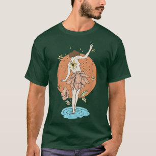 Natuur met mageremelkboon, esthetisch Fairycore Co T-shirt
