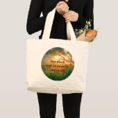 Natuur met tekst grote tote bag (Voorkant (product))
