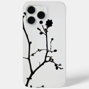 Natuur minimalisme een silhouet boomtak iPhone 15 pro max hoesje