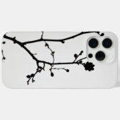 Natuur minimalisme een silhouet boomtak Case-Mate iPhone case (Achterkant (horizontaal))