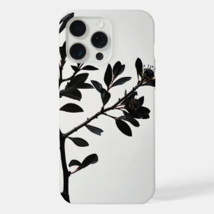 Natuur minimalisme: een silhouet boomtak iPhone 15 pro max hoesje
