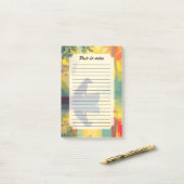 Natuur Minimalistische Zwarte Labrador Kano Post-it® Notes (Op bureau)