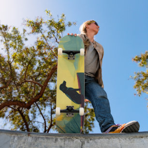 Natuur Minimalistische Zwarte Labrador Kano Skateboard