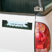 natuur-minnaar-landschap panorama-bumper sticker (Op Truck)
