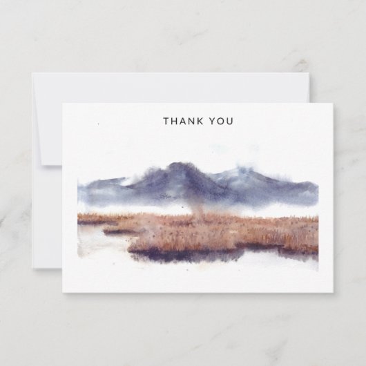 Natuur minnaar sympathie dank u notitiekaartje (Voorkant)