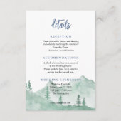 Natuur Mountain Forest Wedding Enclosure kaarten (Voorkant)