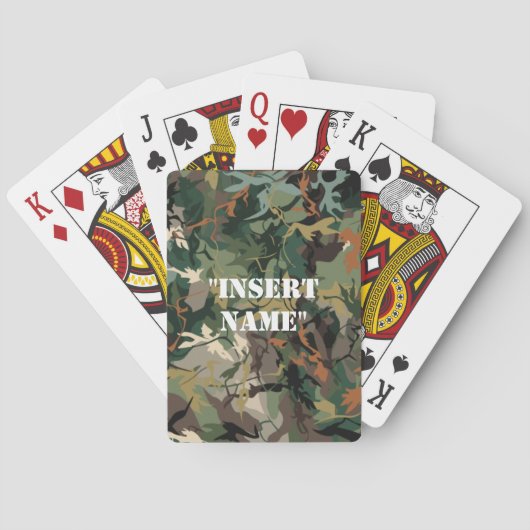 Natuur nabootsen: De wetenschap van Camouflage Pokerkaarten (Achterkant)