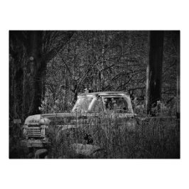 "Natuur, neem het wiel" Foto afdrukken Afdruk