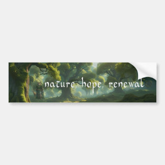 Natuur New age Bumpersticker, hoop, vernieuwing Pa Bumpersticker