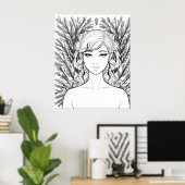 Natuur nimf poster (Thuiskantoor)