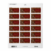 Natuur Nut Squirrel Etiket (Full Sheet)