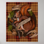 Natuur Nut Squirrel Poster (Voorkant)