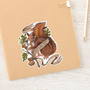 Natuur Nut Squirrel Sticker