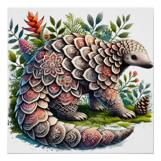 Natuur - Oerwoud Pangolin Perfect Poster (Voorkant)
