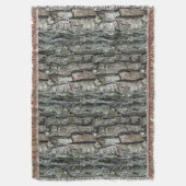 Natuur Old Pine Bark Rustic Deken (Voorkant Verticaal)