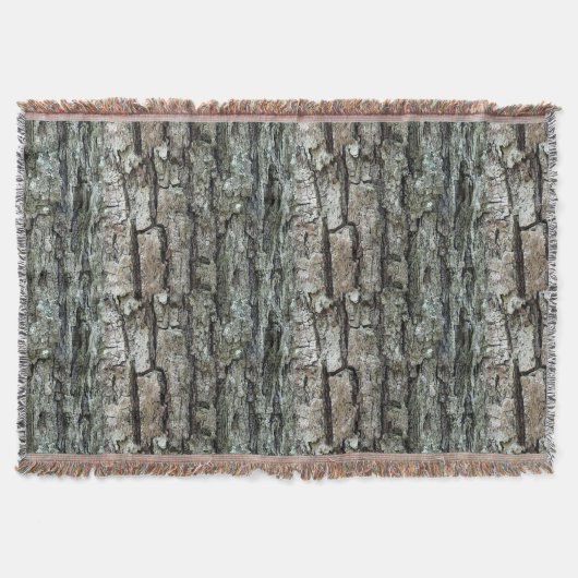 Natuur Old Pine Bark Rustic Deken (Voorkant)