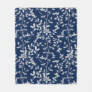 Natuur omhelst Navy White Fleece Deken