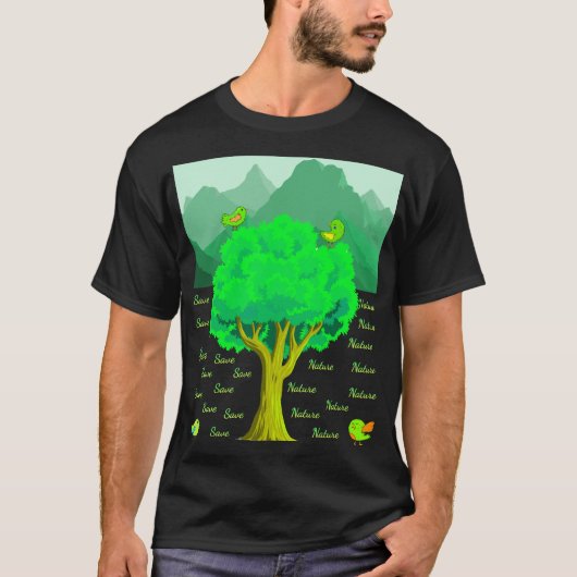 Natuur opslaan t-shirt (Voorkant)