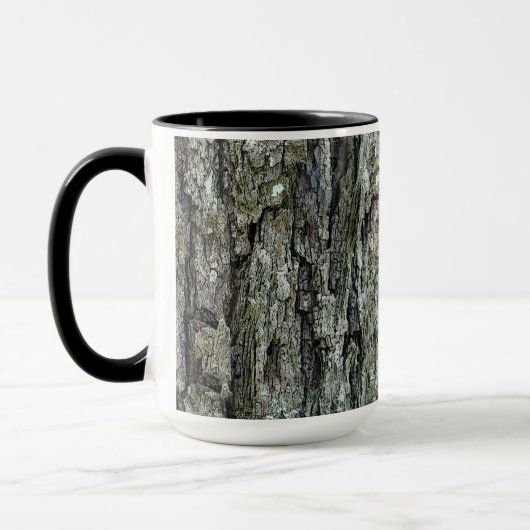 Natuur Oude boomschors met naam Mok (Links)