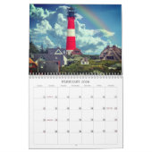 Natuur over vuurtorenlandschappen kalender (Feb 2026)