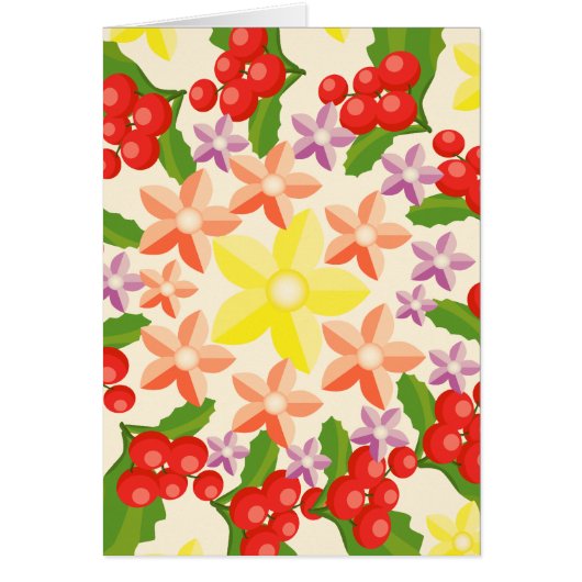 Natuur overzicht : Fine Red Berry Pattern (Voorkant)