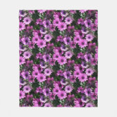 Natuur Paars-Afrikaanse Daisy Flowers Fleece Deken (Voorkant)
