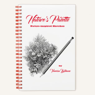 Natuur Palet Natuur Schetsboek Personalisatie Notitieboek