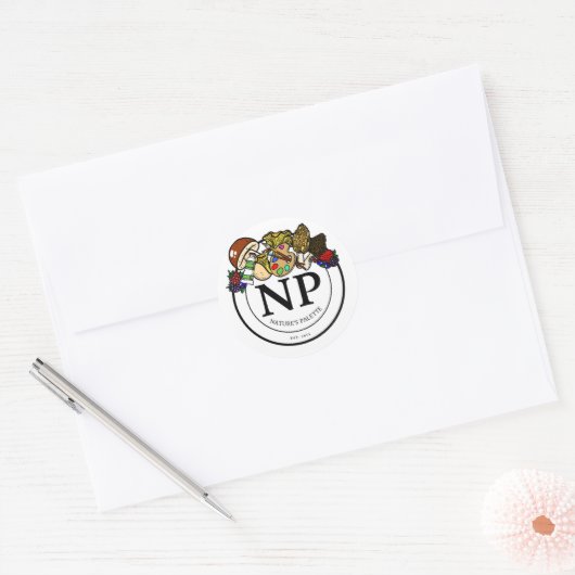 Natuur Palette Mini Stickers - Kleine Logo (Envelop)