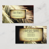 natuur Palmblad Custom visitekaartje Dubbelzijdig (Voorkant / Achterkant)