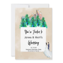 Natuur Park bruiloft uitnodigingen