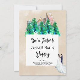 Natuur Park bruiloft uitnodigingen