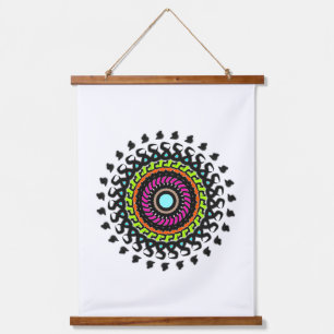 Natuur Pastel Mandala Hangend Wandkleed