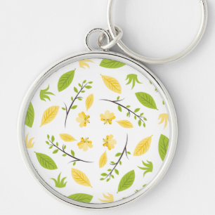 Natuur Patroon Bladeren Tekening Schets Bloemen   Sleutelhanger