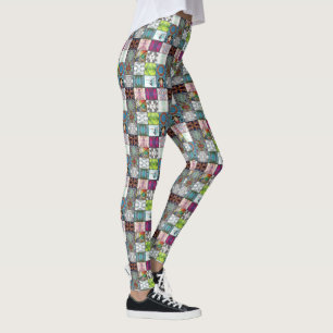 Natuur Patrooncollage Leggings