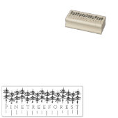 Natuur Pijnboombos Rubberstempel (Gestempeld)