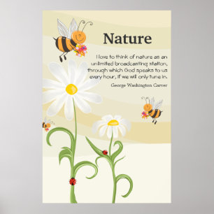 Natuur Quote - George Washington Carver Poster