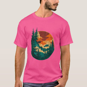 Natuur Reflection Bos Bomen Outdoor Wildlife T-shirt