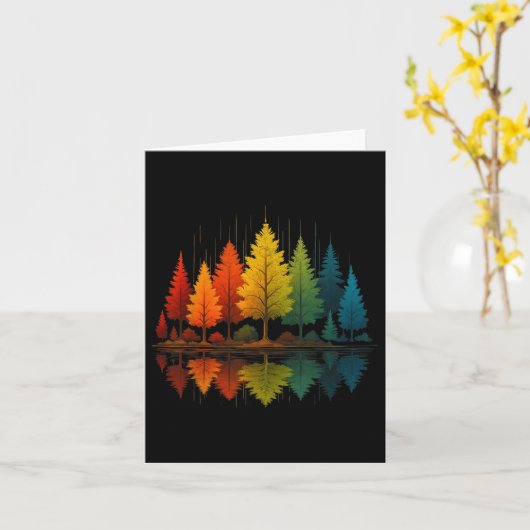 Natuur Reflection Forest Trees Outdoor Wildlife Hi Kaart (Gele Bloem)