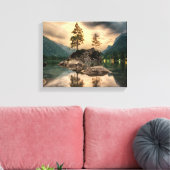 Natuur reizen - Landschap in het gebergte Canvas Afdruk (Insitu (Woonkamer))