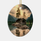 Natuur reizen - Landschap in het gebergte Keramisch Ornament (Rechts)