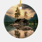 Natuur reizen - Landschap in het gebergte Keramisch Ornament (Achterkant)