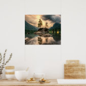 Natuur reizen - Landschap in het gebergte Poster (Keuken)