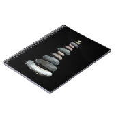 Natuur Rock Stacking Balance Rock Stacker Notitieboek (Linkerzijde)