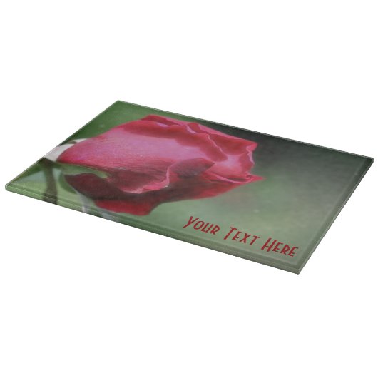 Natuur rode rosebud-ventilator snijplank (Hoek)