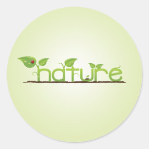 Natuur Ronde Sticker