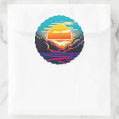 Natuur Ronde Sticker (Tas)