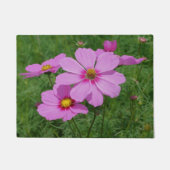 Natuur roze kosmos Flowers Deurmat (Voorkant)