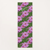 Natuur roze kosmos Flowers, gepersonaliseerd Yogamat (Voorkant)