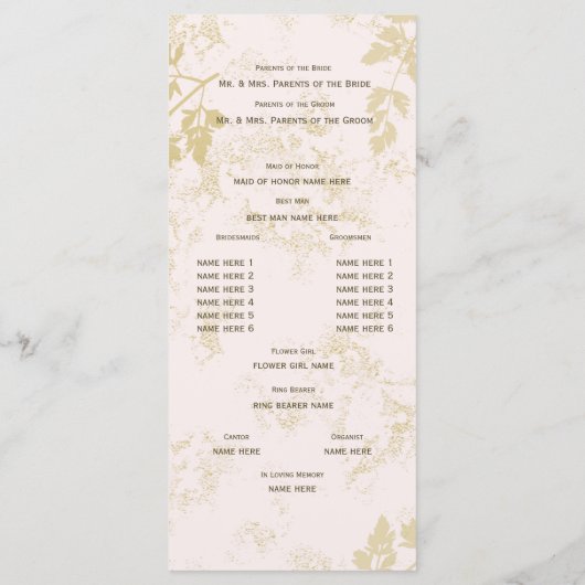 Natuur Roze Programma (Achterkant)